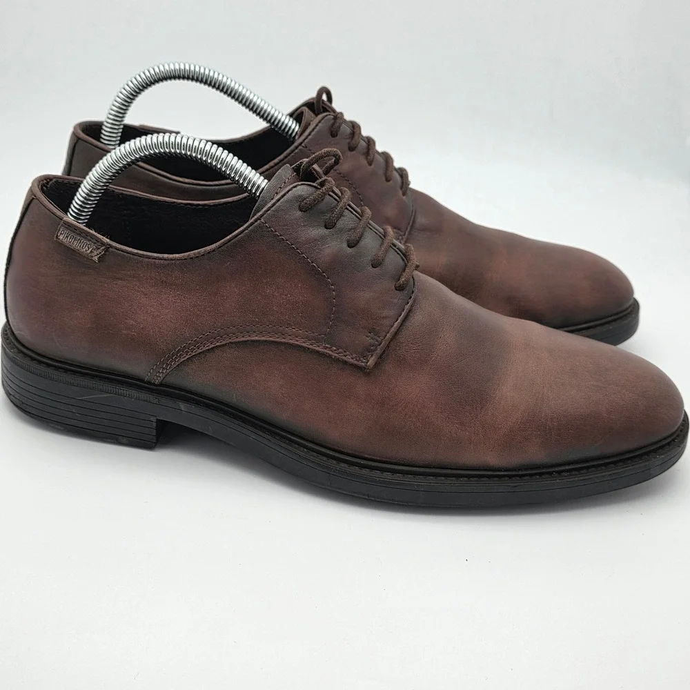 Pikolinos Derby Shoes‎ Men 42 9US Brown Leather Airgonemics Lace Up Dress Shoes